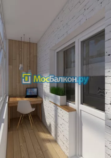 Заказать балкон в Электроуглях цена от 1320 руб | Остекление балконов и лоджий МосБалкон