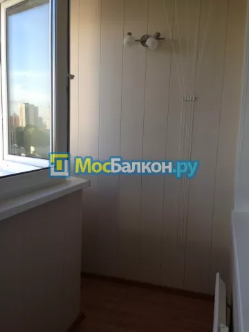 Отделка балкона и лоджии пластиковыми ПВХ панелями в Электроуглях от компании МосБалкон