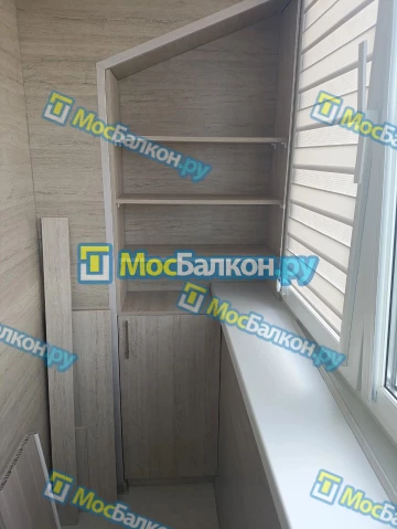 Шкаф на балкон купить в Электроуглях на заказ недорого от МосБалкон