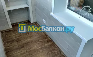 Отделка балкона и лоджии пластиковыми ПВХ панелями в Электроуглях от компании МосБалкон