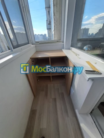 Шкаф на балкон купить в Электроуглях на заказ недорого от МосБалкон