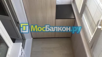 Шкаф на балкон купить в Электроуглях на заказ недорого от МосБалкон