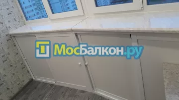 Шкаф на балкон купить в Электроуглях на заказ недорого от МосБалкон