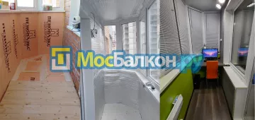 Заказать балкон в Электроуглях цена от 1320 руб | Остекление балконов и лоджий МосБалкон