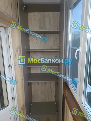 Шкаф на балкон купить в Электроуглях на заказ недорого от МосБалкон