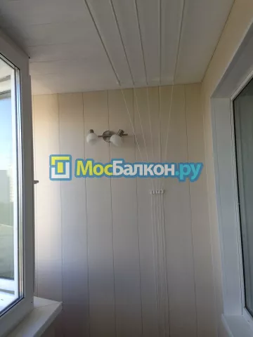 Отделка балкона и лоджии пластиковыми ПВХ панелями в Электроуглях от компании МосБалкон