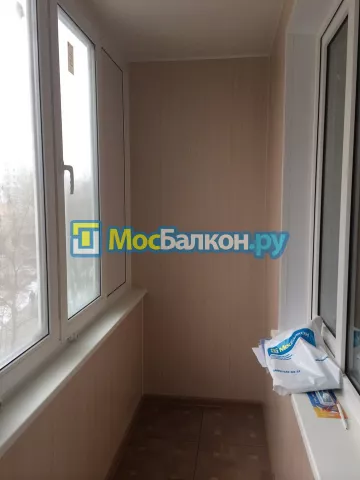 Отделка балкона и лоджии пластиковыми ПВХ панелями в Электроуглях от компании МосБалкон