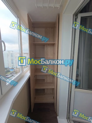 Шкаф на балкон купить в Электроуглях на заказ недорого от МосБалкон