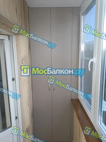 Шкаф на балкон купить в Электроуглях на заказ недорого от МосБалкон