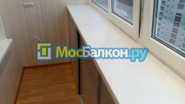 Установка шкафа углового и раздвижной тумбы
