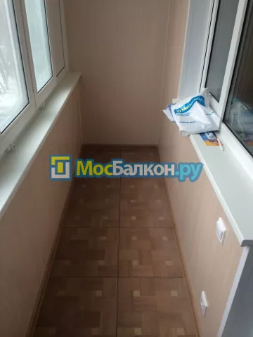 Отделка балкона и лоджии пластиковыми ПВХ панелями в Электроуглях от компании МосБалкон