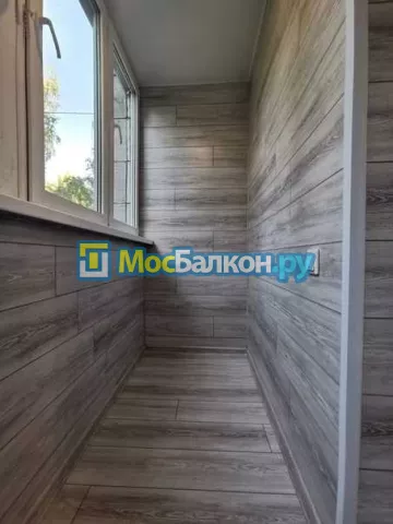 Отделка балкона и лоджии пластиковыми ПВХ панелями в Электроуглях от компании МосБалкон