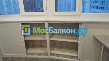 Шкаф на балкон купить в Электроуглях на заказ недорого от МосБалкон
